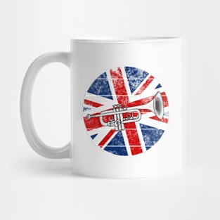 Trumpet UK Flag Britain Trumpeter British Musician Mug
